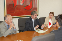 Director of the University of Newcastle Language Centre Visits Yamaguchi University