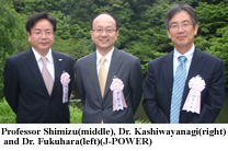Awarded-Professor Norikazu Shimizu, Takahashi Award of Electric Power Civil Engineering Associatio